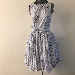 Polka dot Cotton swing dress